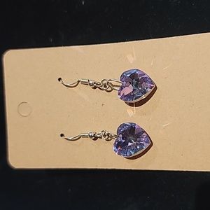 Swarovski Crystal Heart Earrings